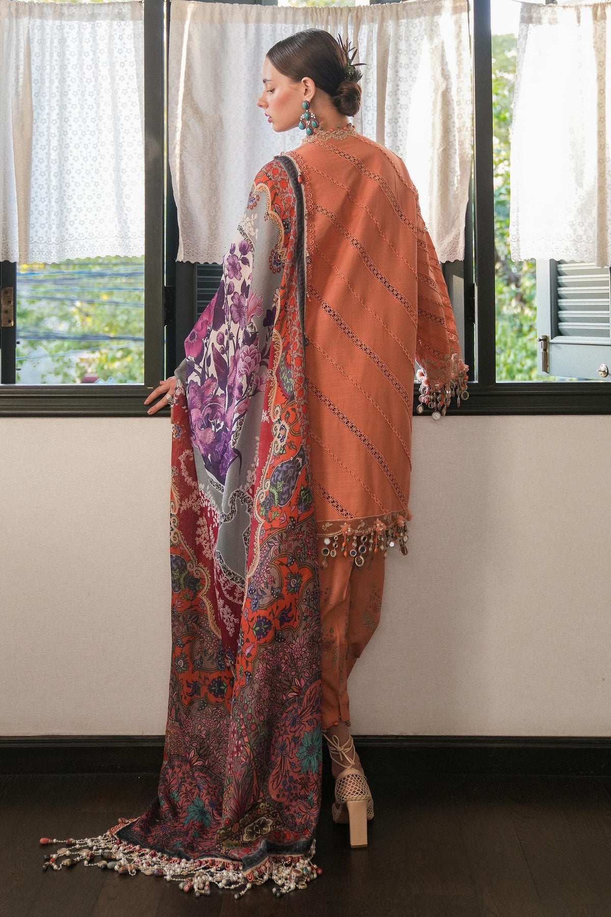 Sana Safinaz | Luxury Lawn 25 | L251-007A-3CT by Sana Safinaz - Designer Dress - Type: Ladies Clothes - Available at Libayah - 100% Original
