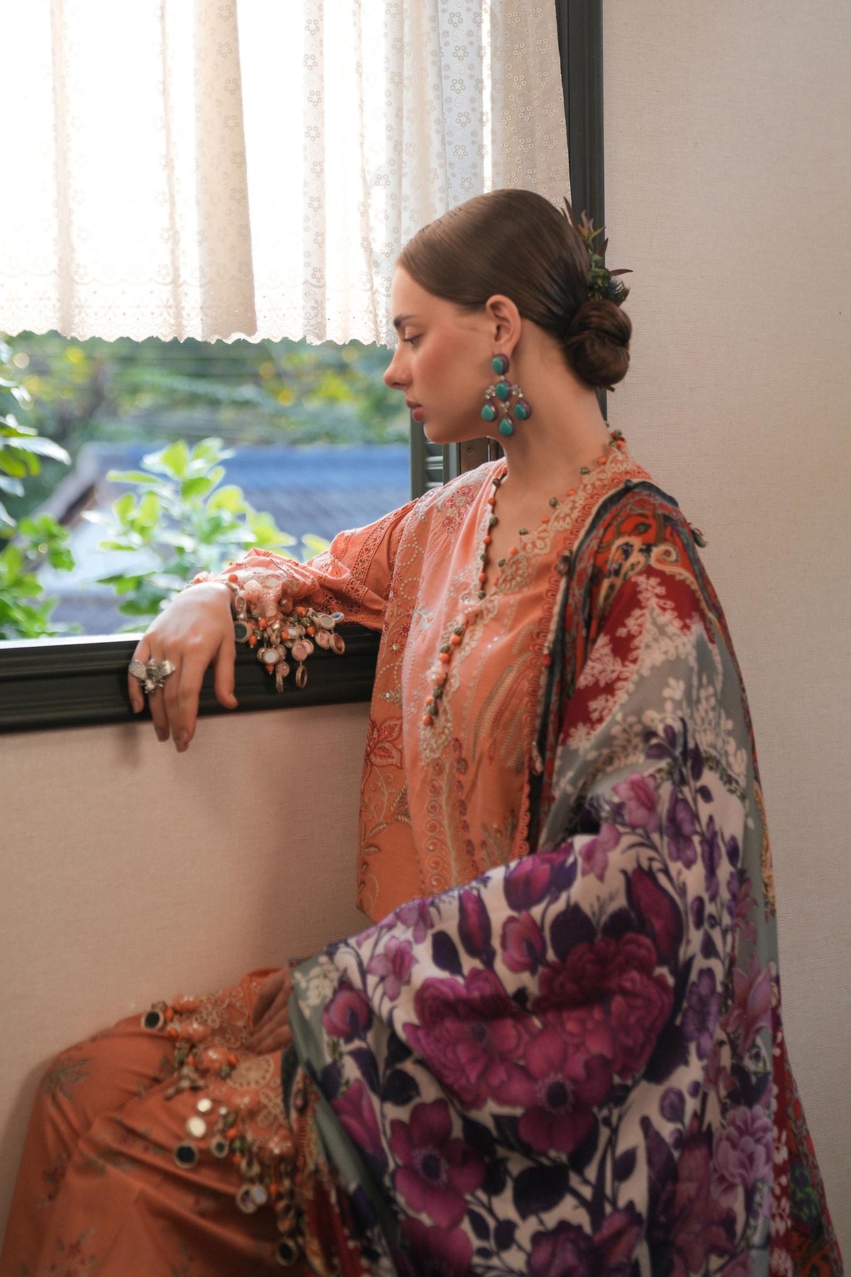 Sana Safinaz | Luxury Lawn 25 | L251-007A-3CT by Sana Safinaz - Designer Dress - Type: Ladies Clothes - Available at Libayah - 100% Original