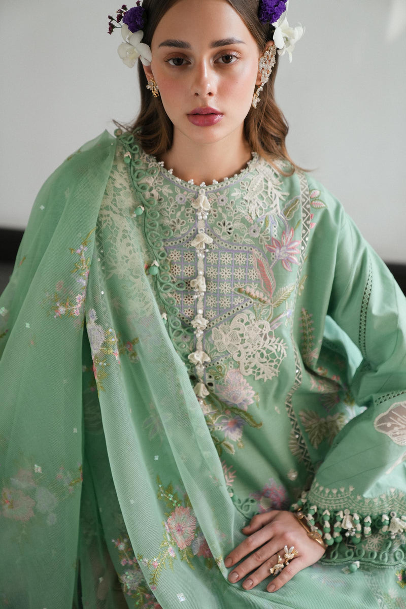 Sana Safinaz | Luxury Lawn 25 | L251-008A-3CT by Sana Safinaz - Designer Dress - Type: Ladies Clothes - Available at Libayah - 100% Original