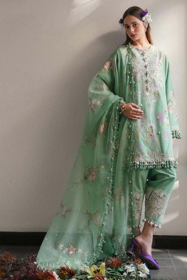 Sana Safinaz | Luxury Lawn 25 | L251-008A-3CT by Sana Safinaz - Designer Dress - Type: Ladies Clothes - Available at Libayah - 100% Original