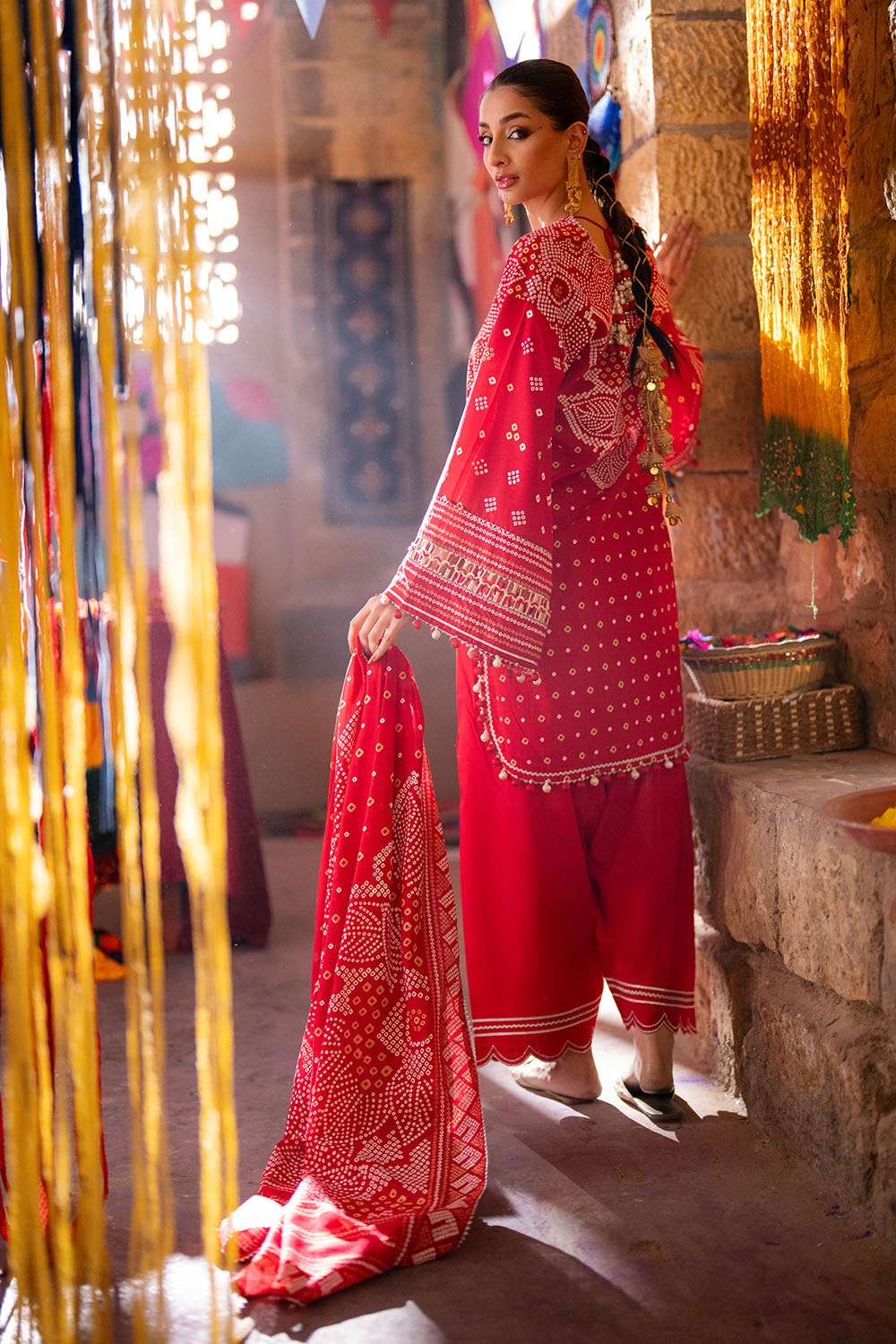 Gul Ahmed | Chunri Lawn 25 | CL-52176 A by Gul Ahmed - Designer Dress - Type: Ladies Clothes - Available at Libayah - 100% Original