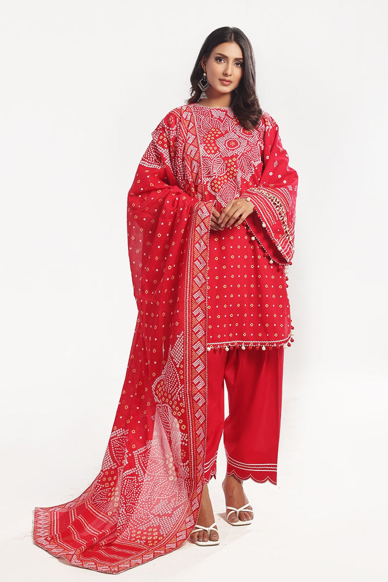 Gul Ahmed | Chunri Lawn 25 | CL-52176 A by Gul Ahmed - Designer Dress - Type: Ladies Clothes - Available at Libayah - 100% Original