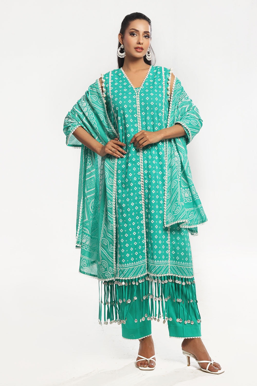 Gul Ahmed | Chunri Lawn 25 | CL-52178 A by Gul Ahmed - Designer Dress - Type: Ladies Clothes - Available at Libayah - 100% Original