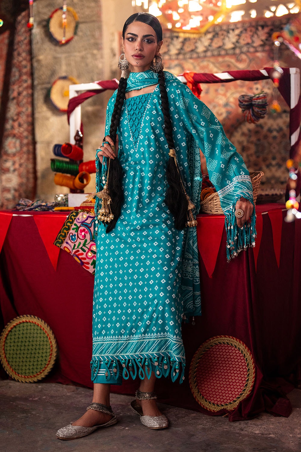 Gul Ahmed | Chunri Lawn 25 | CL-52178 B by Gul Ahmed - Designer Dress - Type: Ladies Clothes - Available at Libayah - 100% Original