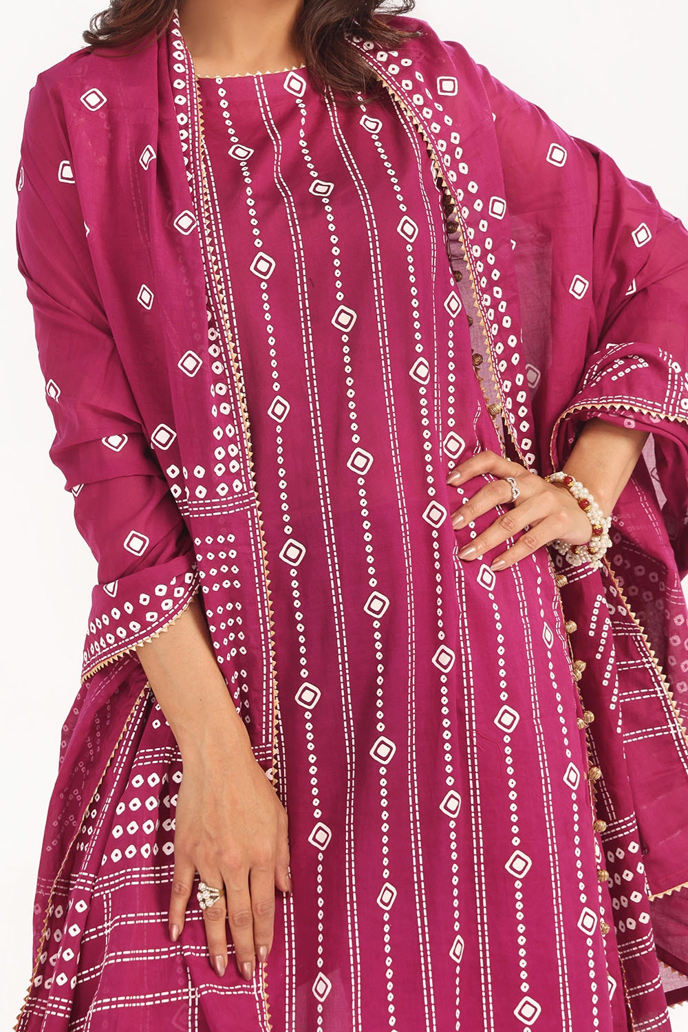 Gul Ahmed | Chunri Lawn 25 | CL-52185 A by Gul Ahmed - Designer Dress - Type: Ladies Clothes - Available at Libayah - 100% Original