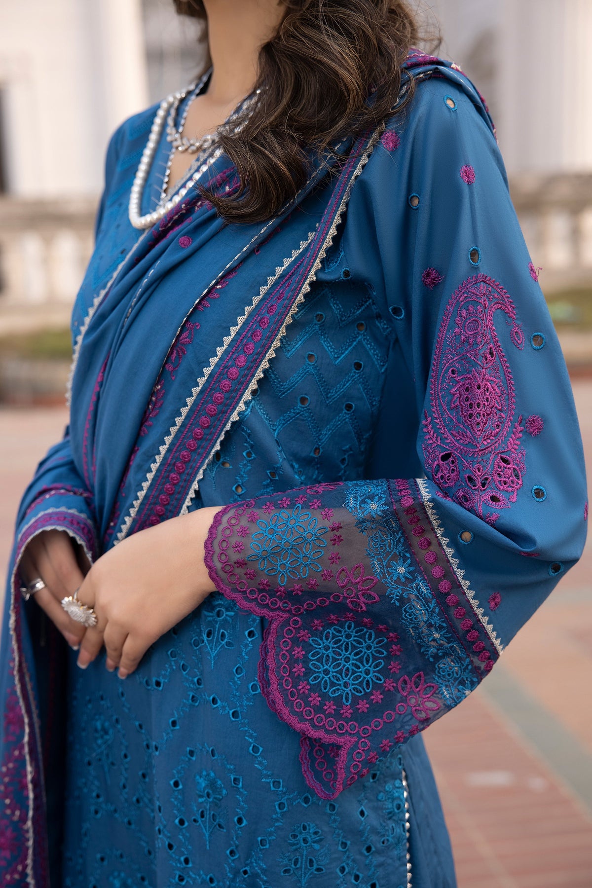 LSM | Spring Embroidered 24 | A-4 by LSM - Designer Dress - Type: Ladies Clothes - Available at Libayah - 100% Original