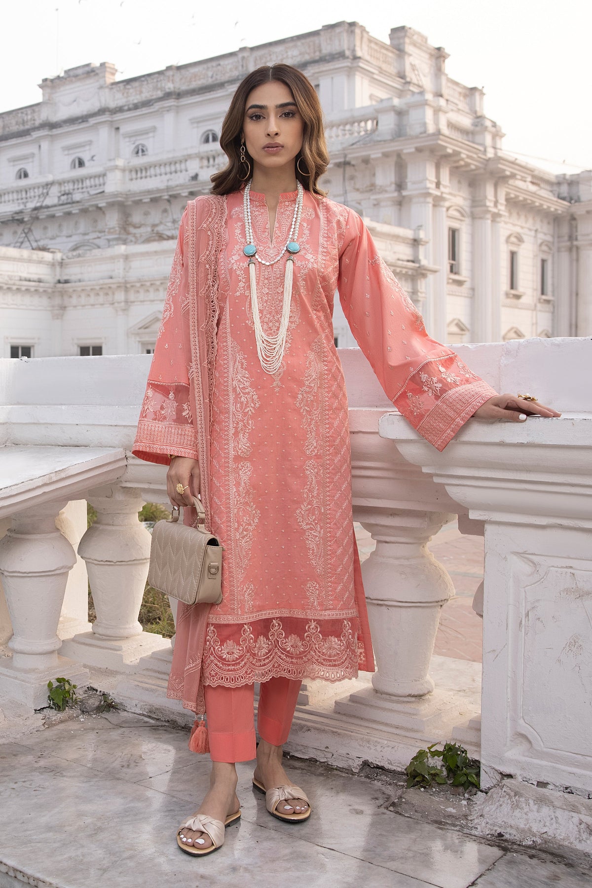 LSM | Spring Embroidered 24 | A-3 by LSM - Designer Dress - Type: Ladies Clothes - Available at Libayah - 100% Original