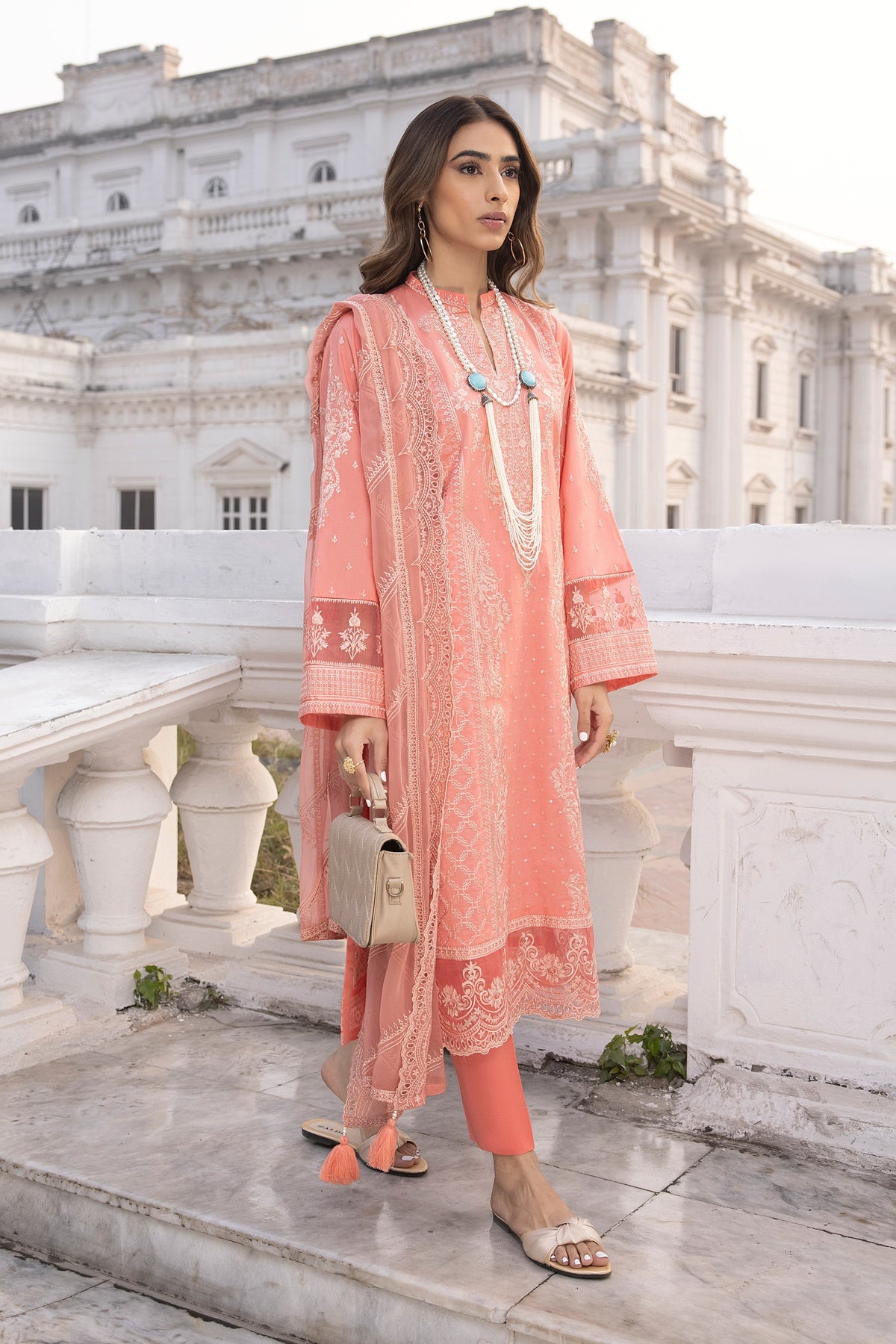 LSM | Spring Embroidered 24 | A-3 by LSM - Designer Dress - Type: Ladies Clothes - Available at Libayah - 100% Original