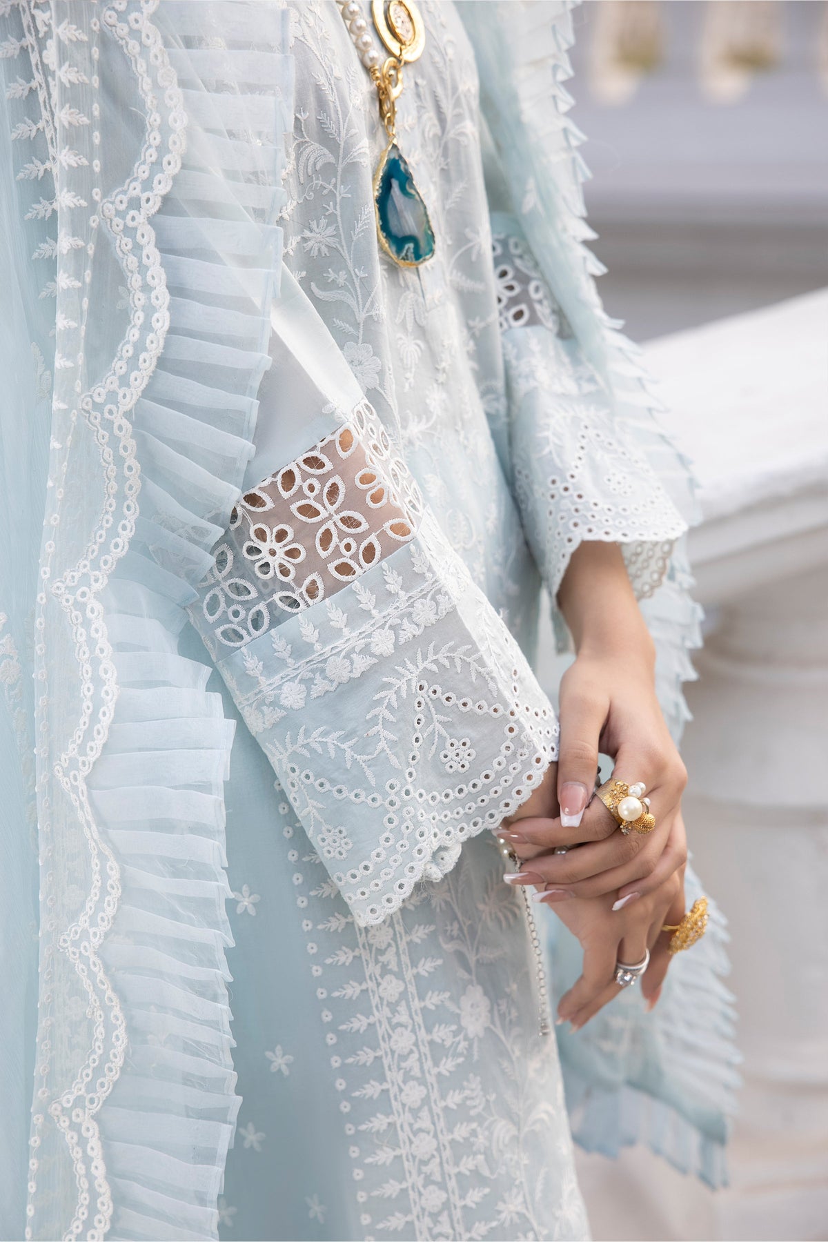 LSM | Spring Embroidered 24 | A-8 by LSM - Designer Dress - Type: Ladies Clothes - Available at Libayah - 100% Original