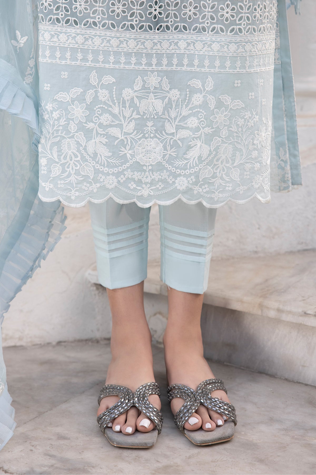 LSM | Spring Embroidered 24 | A-8 by LSM - Designer Dress - Type: Ladies Clothes - Available at Libayah - 100% Original