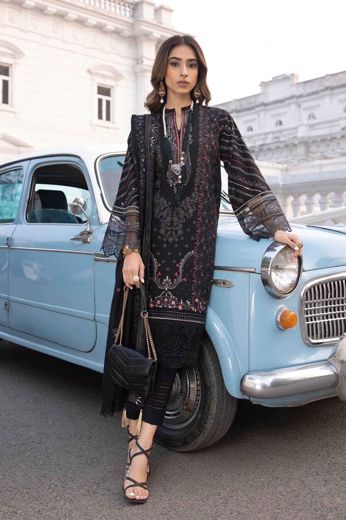 LSM | Spring Embroidered 24 | A-7 by LSM - Designer Dress - Type: Ladies Clothes - Available at Libayah - 100% Original