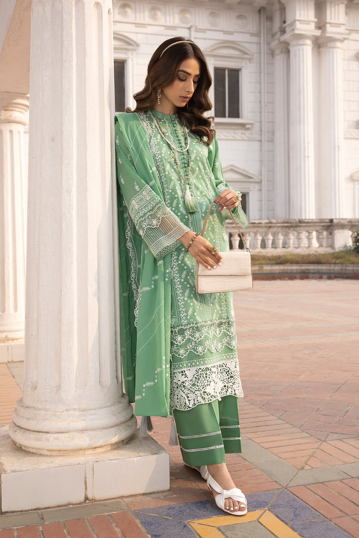 LSM | Spring Embroidered 24 | A-2 by LSM - Designer Dress - Type: Ladies Clothes - Available at Libayah - 100% Original