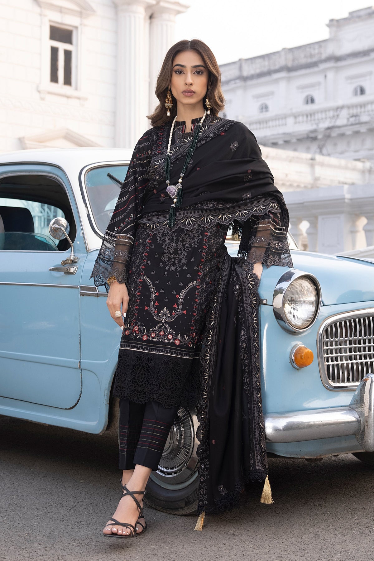 LSM | Spring Embroidered 24 | A-7 by LSM - Designer Dress - Type: Ladies Clothes - Available at Libayah - 100% Original