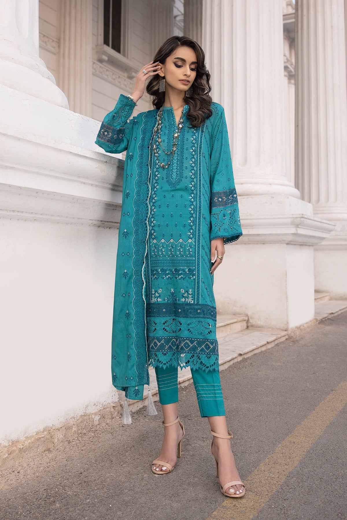 LSM | Spring Embroidered 24 | A-5 by LSM - Designer Dress - Type: Ladies Clothes - Available at Libayah - 100% Original