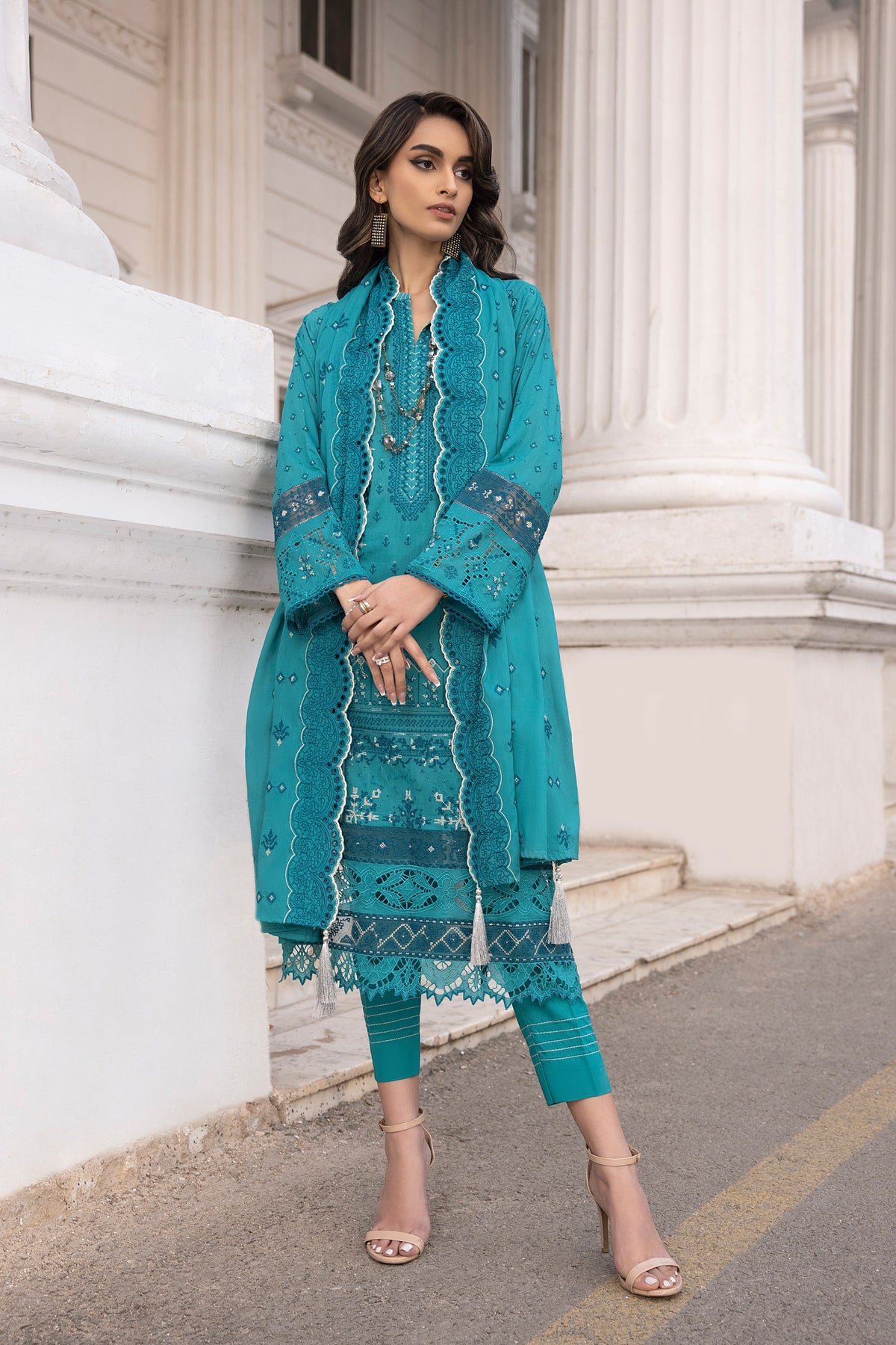 LSM | Spring Embroidered 24 | A-5 by LSM - Designer Dress - Type: Ladies Clothes - Available at Libayah - 100% Original