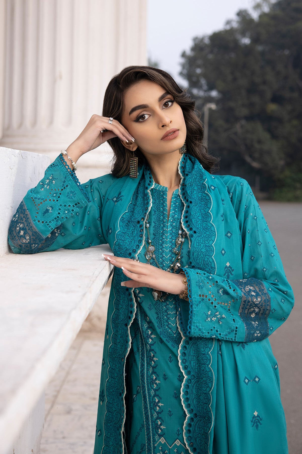 LSM | Spring Embroidered 24 | A-5 by LSM - Designer Dress - Type: Ladies Clothes - Available at Libayah - 100% Original