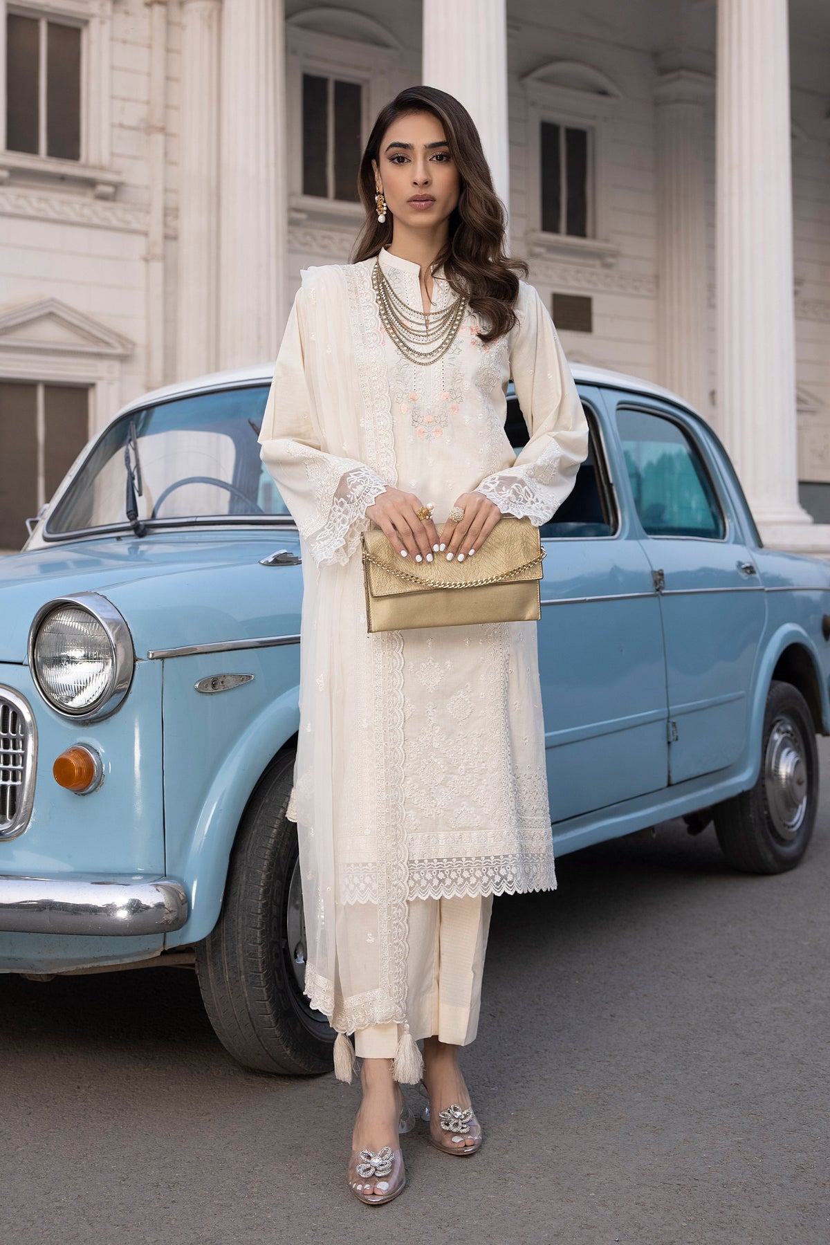 LSM | Spring Embroidered 24 | A-11 by LSM - Designer Dress - Type: Ladies Clothes - Available at Libayah - 100% Original