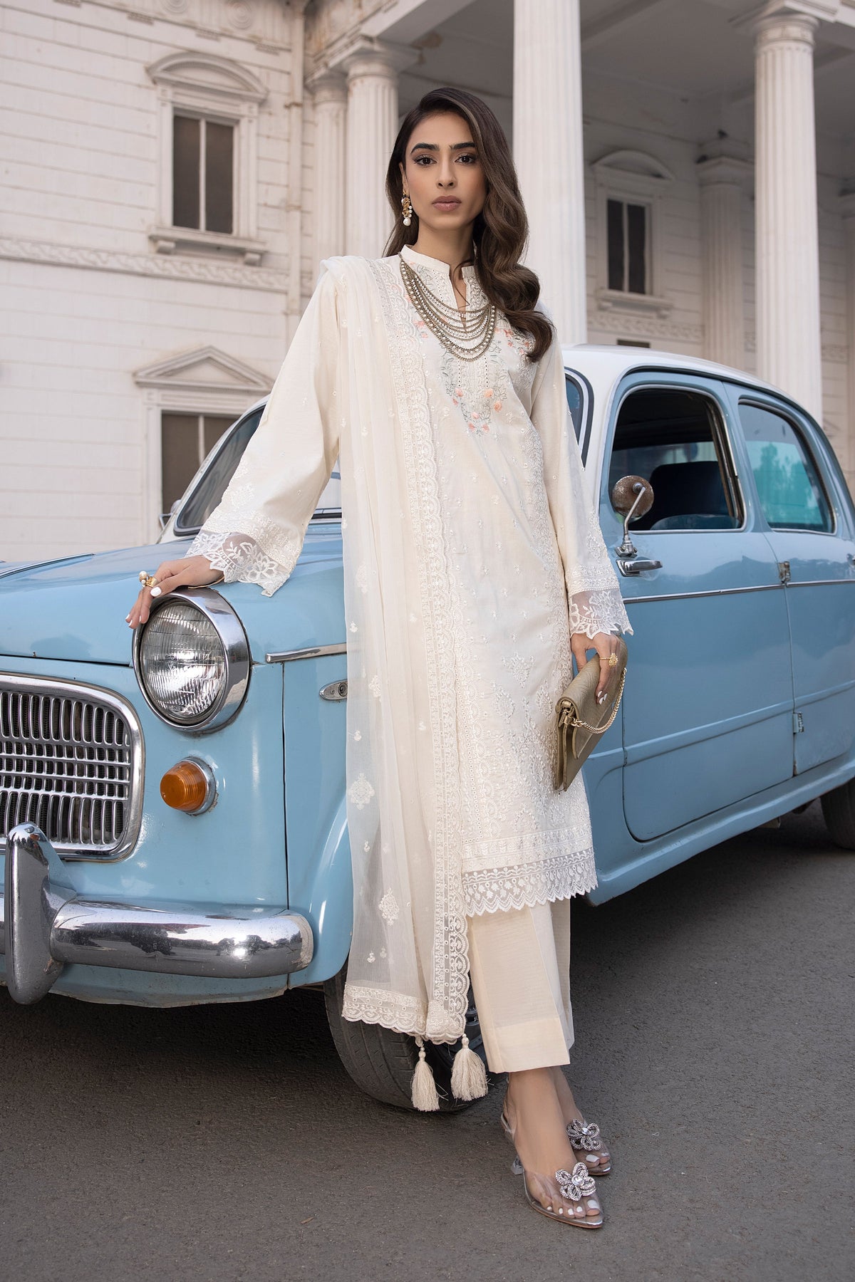 LSM | Spring Embroidered 24 | A-11 by LSM - Designer Dress - Type: Ladies Clothes - Available at Libayah - 100% Original