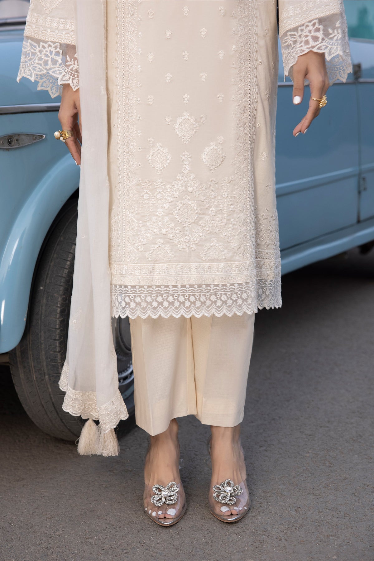 LSM | Spring Embroidered 24 | A-11 by LSM - Designer Dress - Type: Ladies Clothes - Available at Libayah - 100% Original