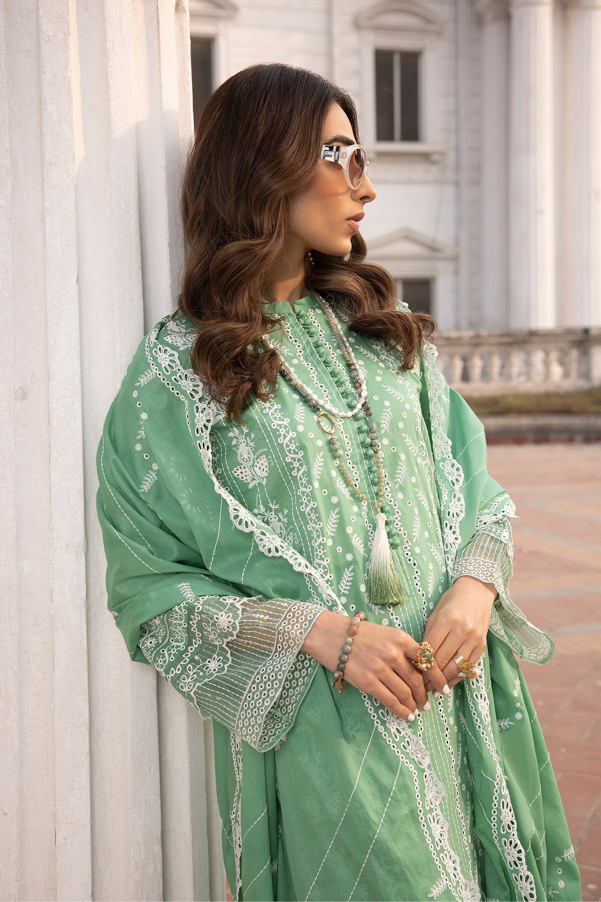 LSM | Spring Embroidered 24 | A-2 by LSM - Designer Dress - Type: Ladies Clothes - Available at Libayah - 100% Original