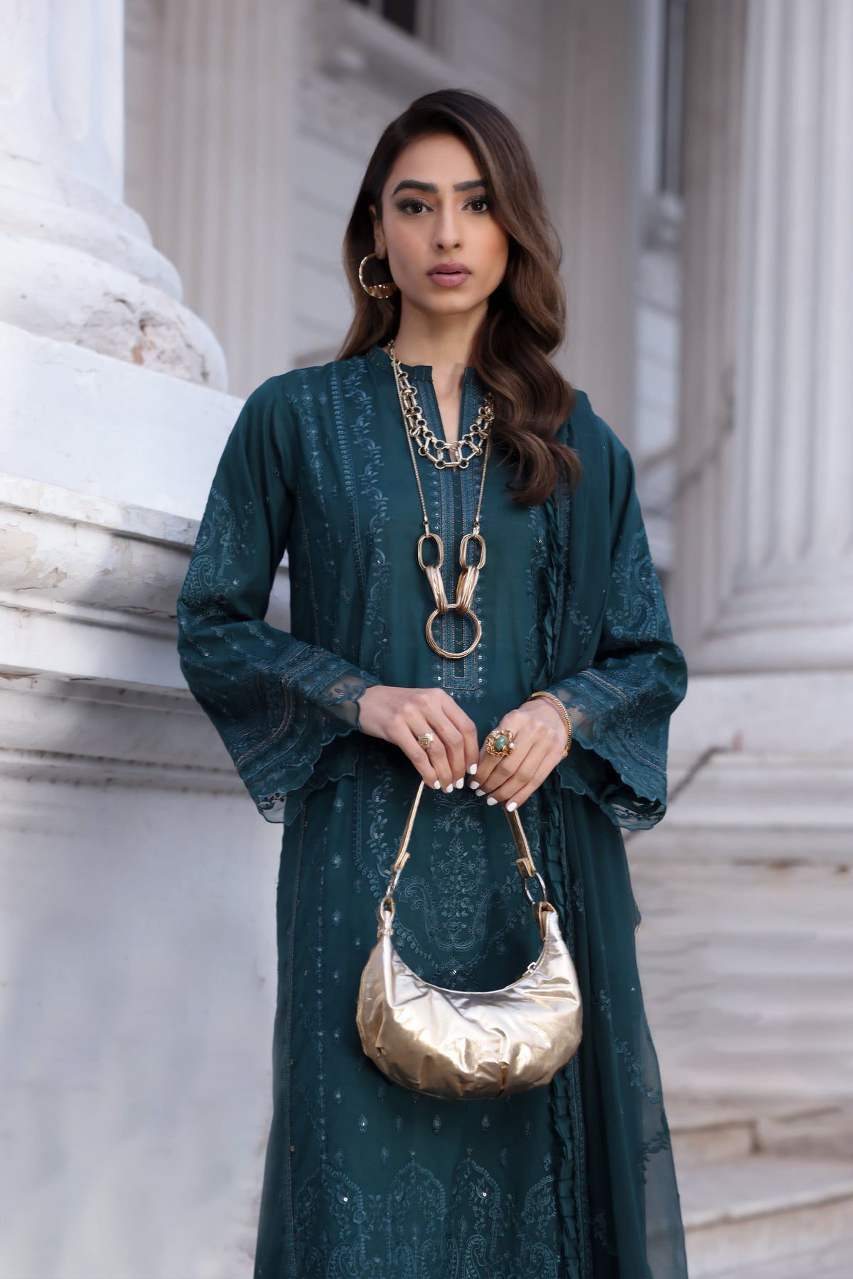 LSM | Spring Embroidered 24 | A-13 by LSM - Designer Dress - Type: Ladies Clothes - Available at Libayah - 100% Original