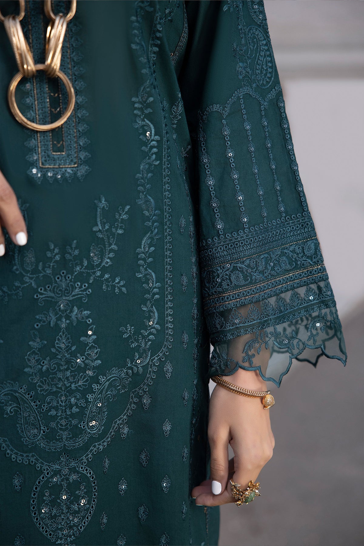 LSM | Spring Embroidered 24 | A-13 by LSM - Designer Dress - Type: Ladies Clothes - Available at Libayah - 100% Original