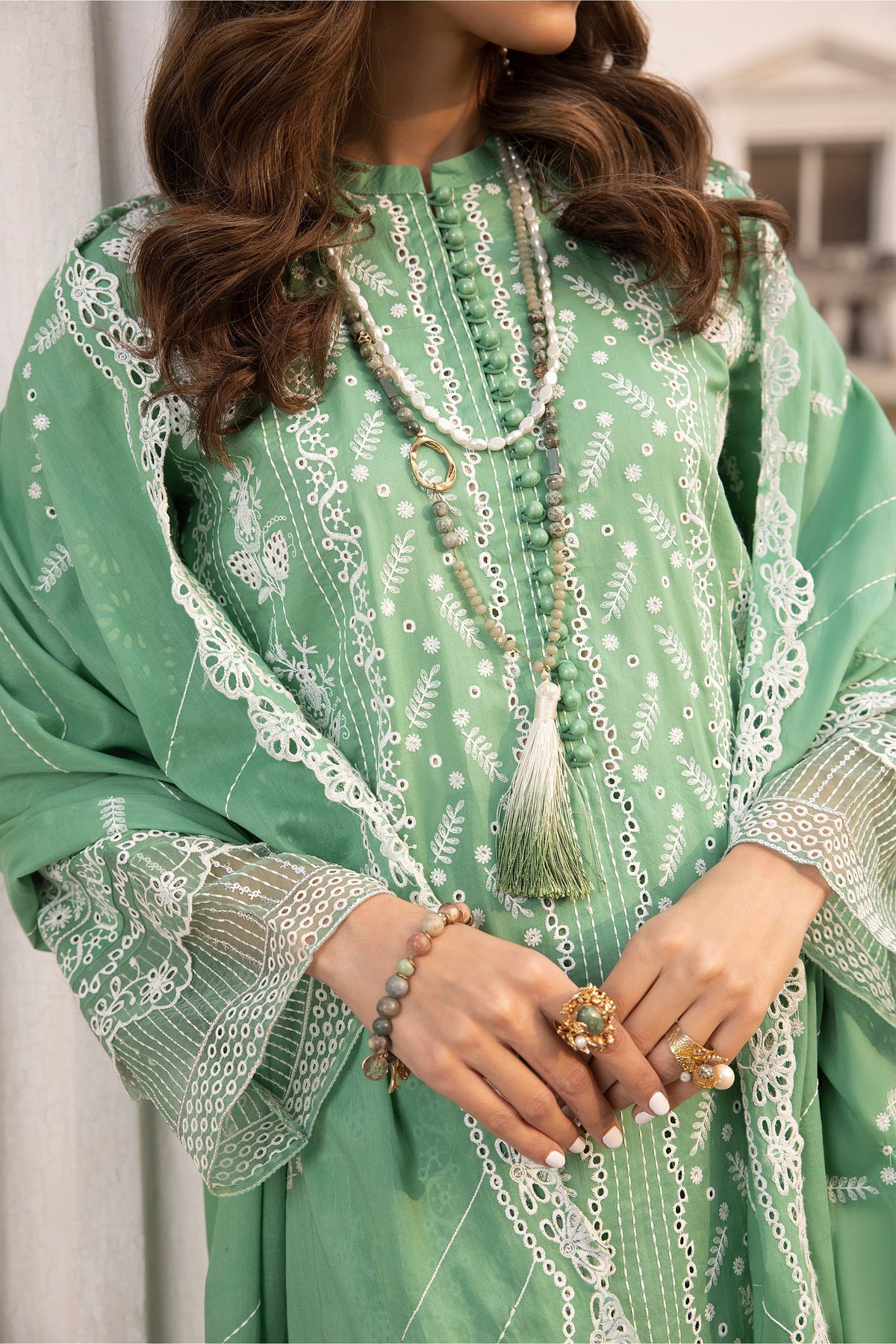 LSM | Spring Embroidered 24 | A-2 by LSM - Designer Dress - Type: Ladies Clothes - Available at Libayah - 100% Original