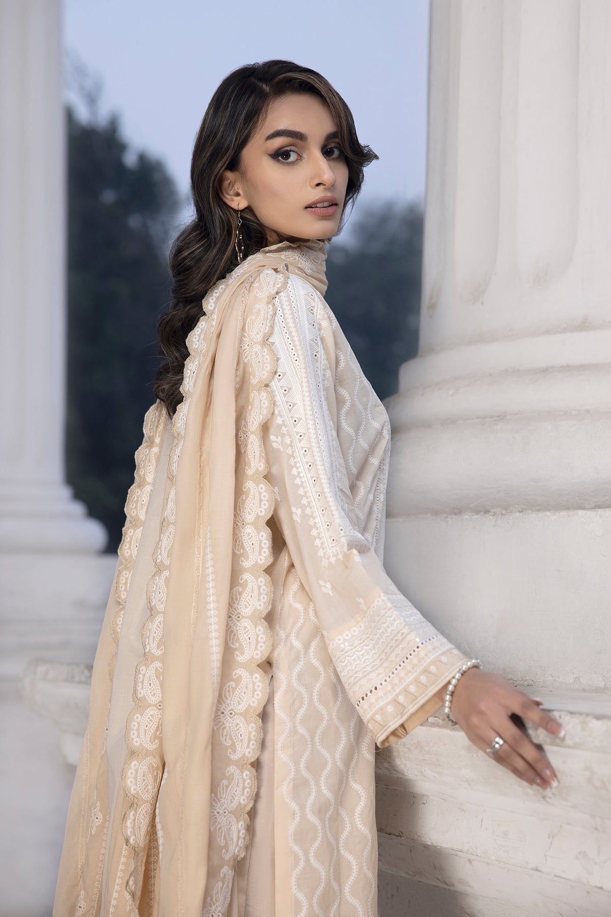 LSM | Spring Embroidered 24 | A-6 by LSM - Designer Dress - Type: Ladies Clothes - Available at Libayah - 100% Original