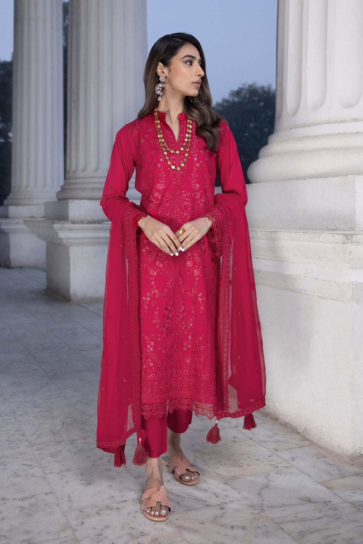 LSM | Spring Embroidered 24 | A-15 by LSM - Designer Dress - Type: Ladies Clothes - Available at Libayah - 100% Original