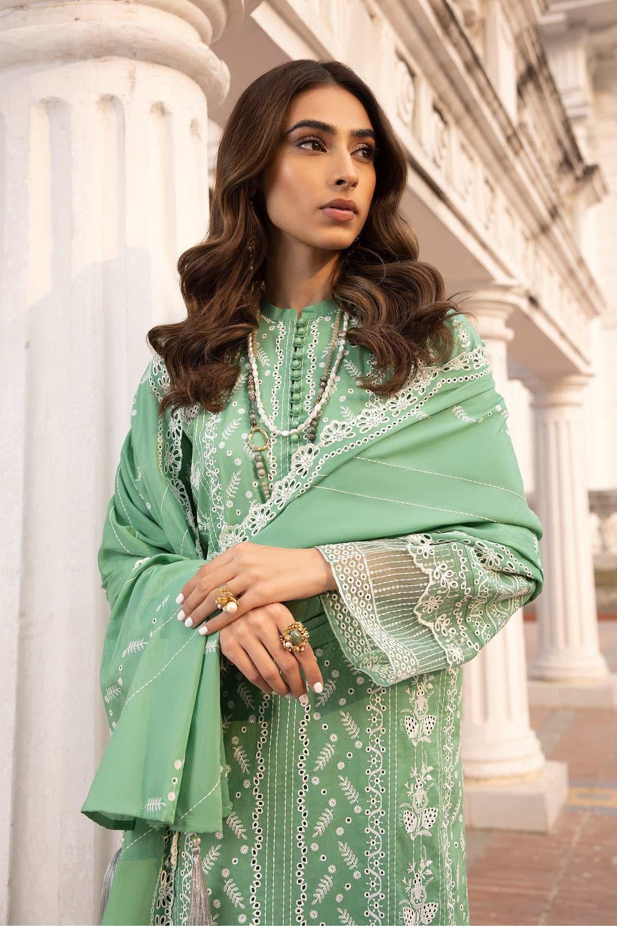 LSM | Spring Embroidered 24 | A-2 by LSM - Designer Dress - Type: Ladies Clothes - Available at Libayah - 100% Original