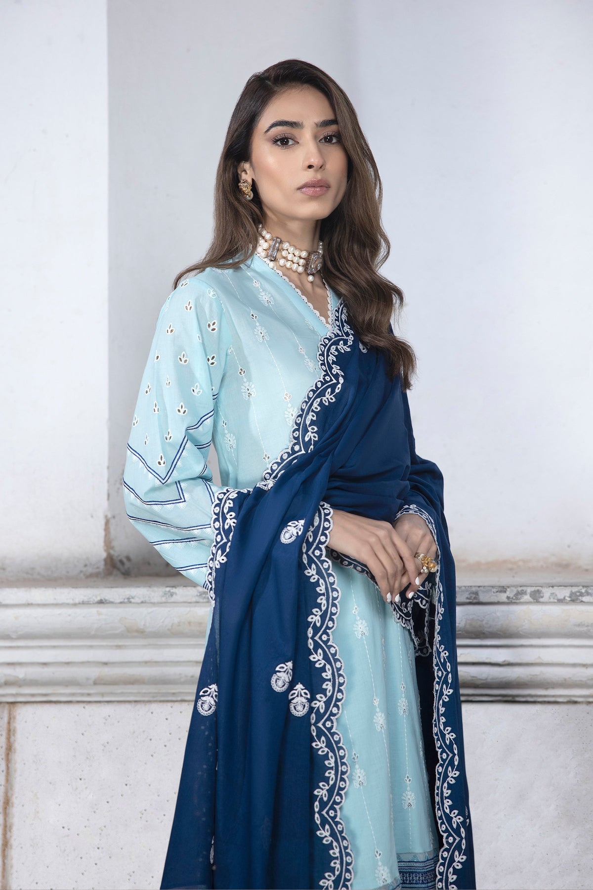 LSM | Spring Embroidered 24 | A-1 by LSM - Designer Dress - Type: Ladies Clothes - Available at Libayah - 100% Original