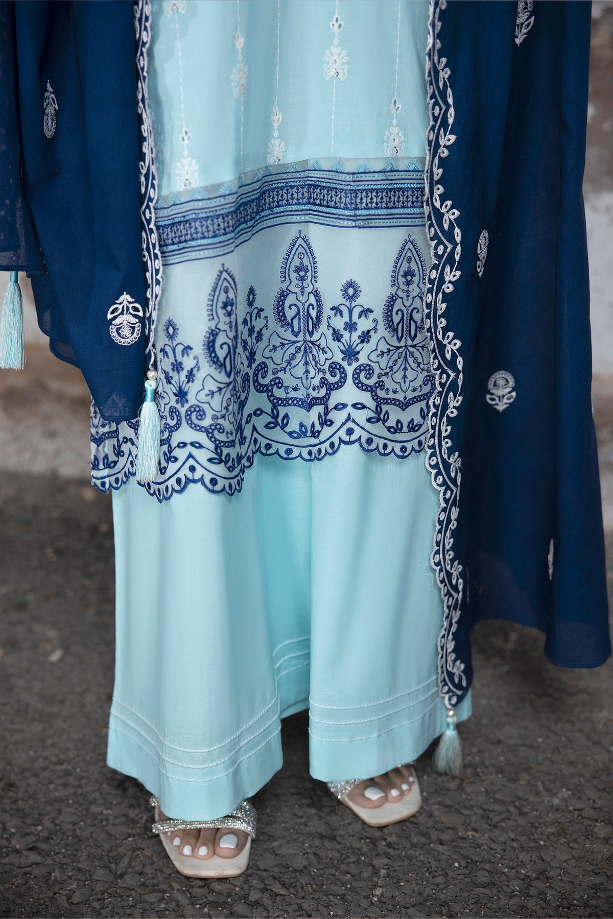 LSM | Spring Embroidered 24 | A-1 by LSM - Designer Dress - Type: Ladies Clothes - Available at Libayah - 100% Original