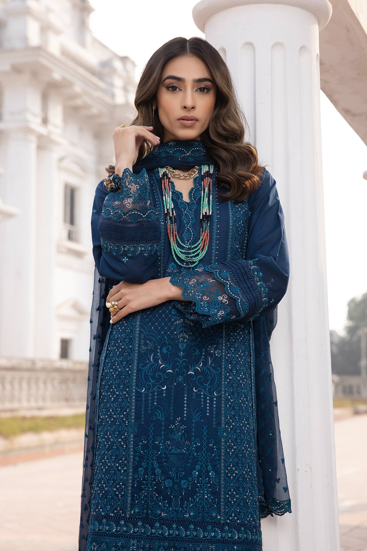 LSM | Spring Embroidered 24 | A-14 by LSM - Designer Dress - Type: Ladies Clothes - Available at Libayah - 100% Original