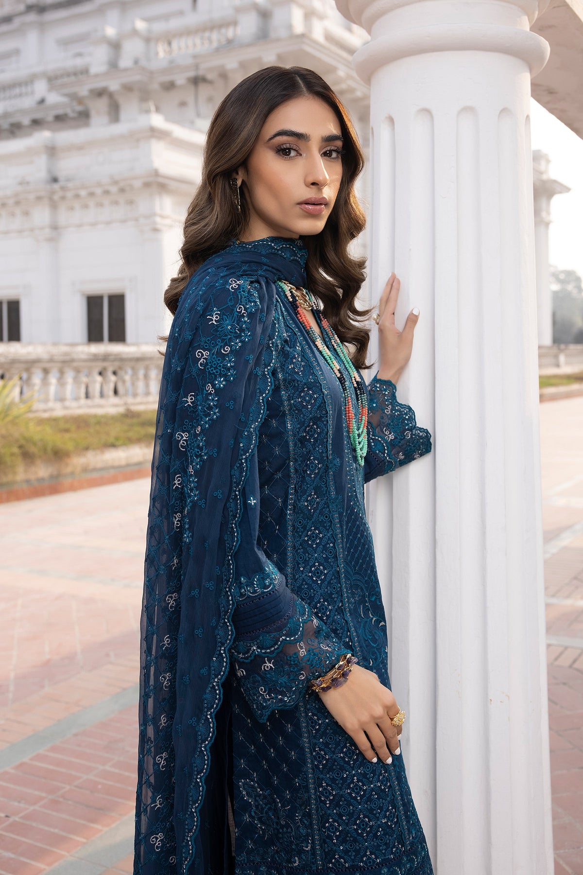 LSM | Spring Embroidered 24 | A-14 by LSM - Designer Dress - Type: Ladies Clothes - Available at Libayah - 100% Original