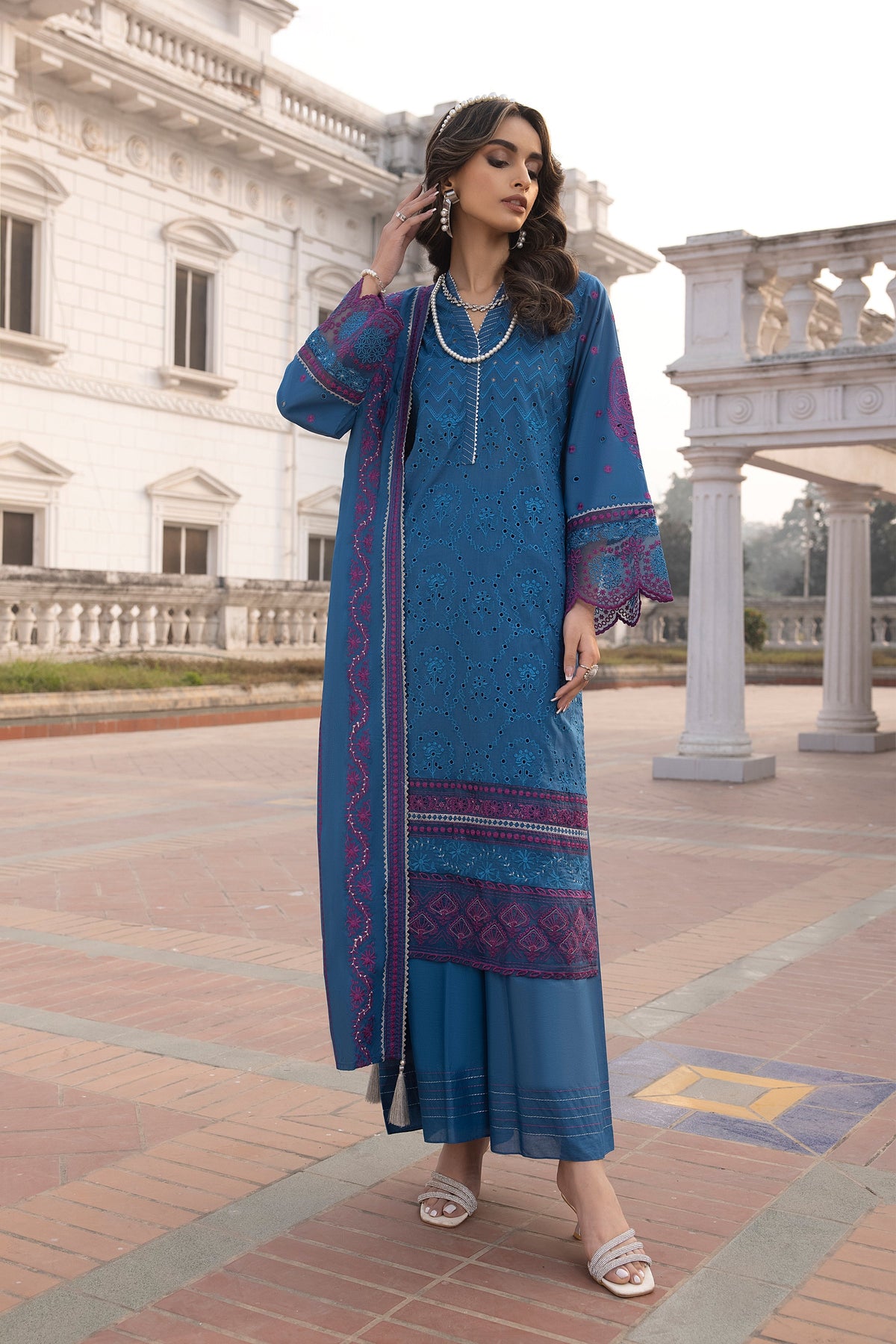 LSM | Spring Embroidered 24 | A-4 by LSM - Designer Dress - Type: Ladies Clothes - Available at Libayah - 100% Original