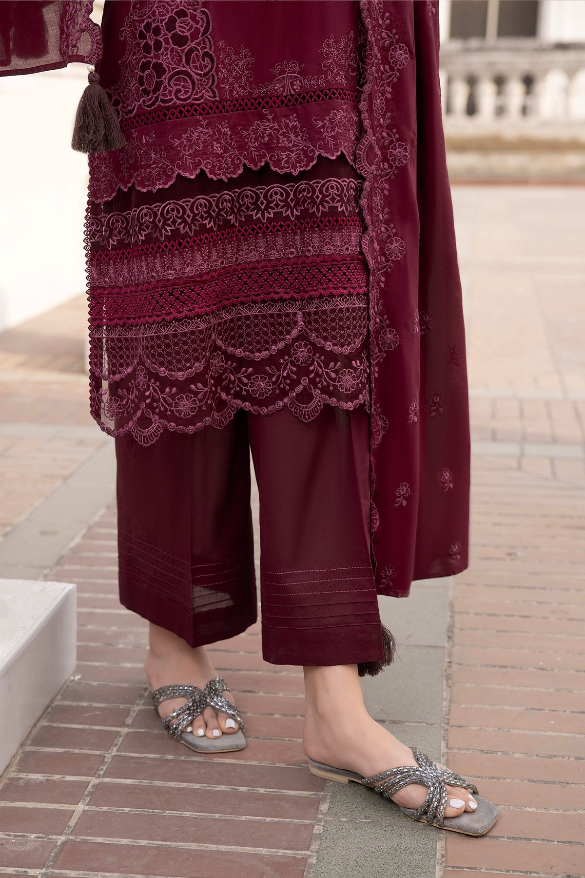 LSM | Spring Embroidered 24 | A-9 by LSM - Designer Dress - Type: Ladies Clothes - Available at Libayah - 100% Original