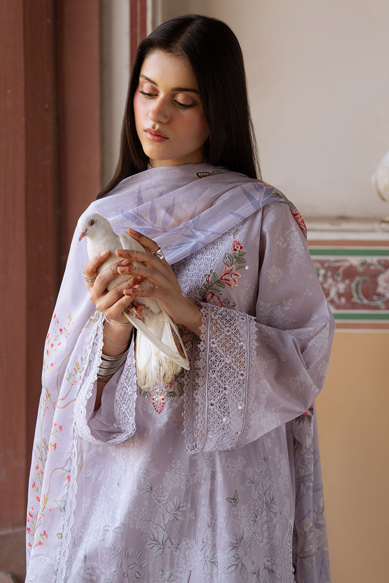 Cross Stitch | Eid Lawn Edit 25 | VIOLET POSY by Cross Stitch - Designer Dress - Type: Ladies Clothes - Available at Libayah - 100% Original