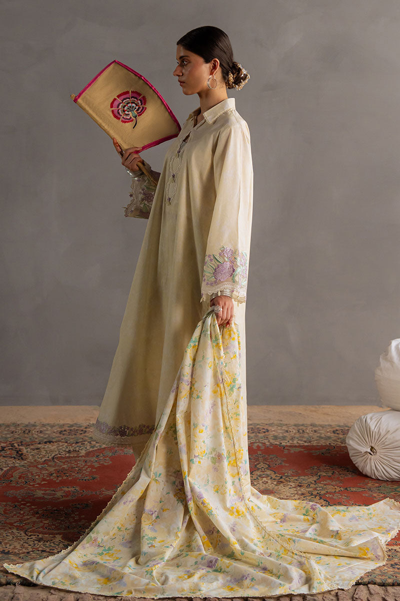 Cross Stitch | Eid Lawn Edit 25 | SUNSHINE GLOW by Cross Stitch - Designer Dress - Type: Ladies Clothes - Available at Libayah - 100% Original