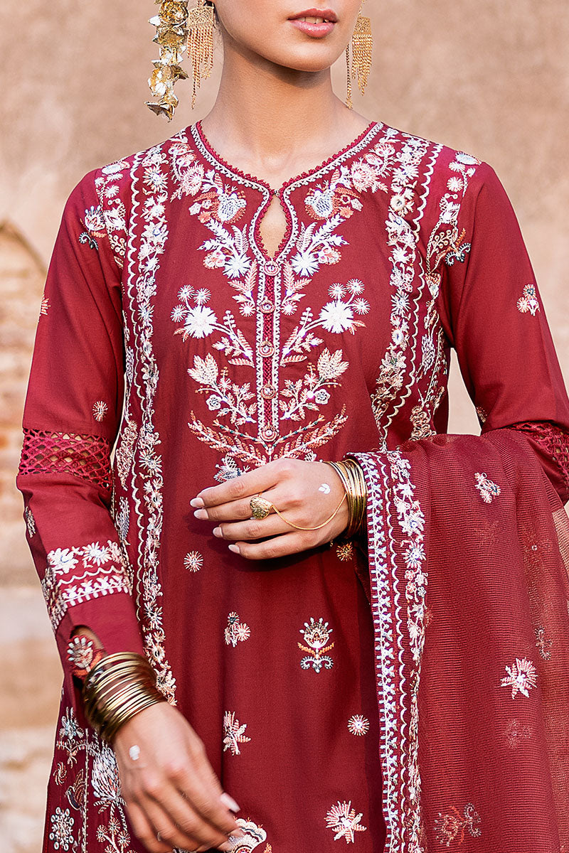 Cross Stitch | Eid Lawn Edit 25 | ROUGE ZEST by Cross Stitch - Designer Dress - Type: Ladies Clothes - Available at Libayah - 100% Original