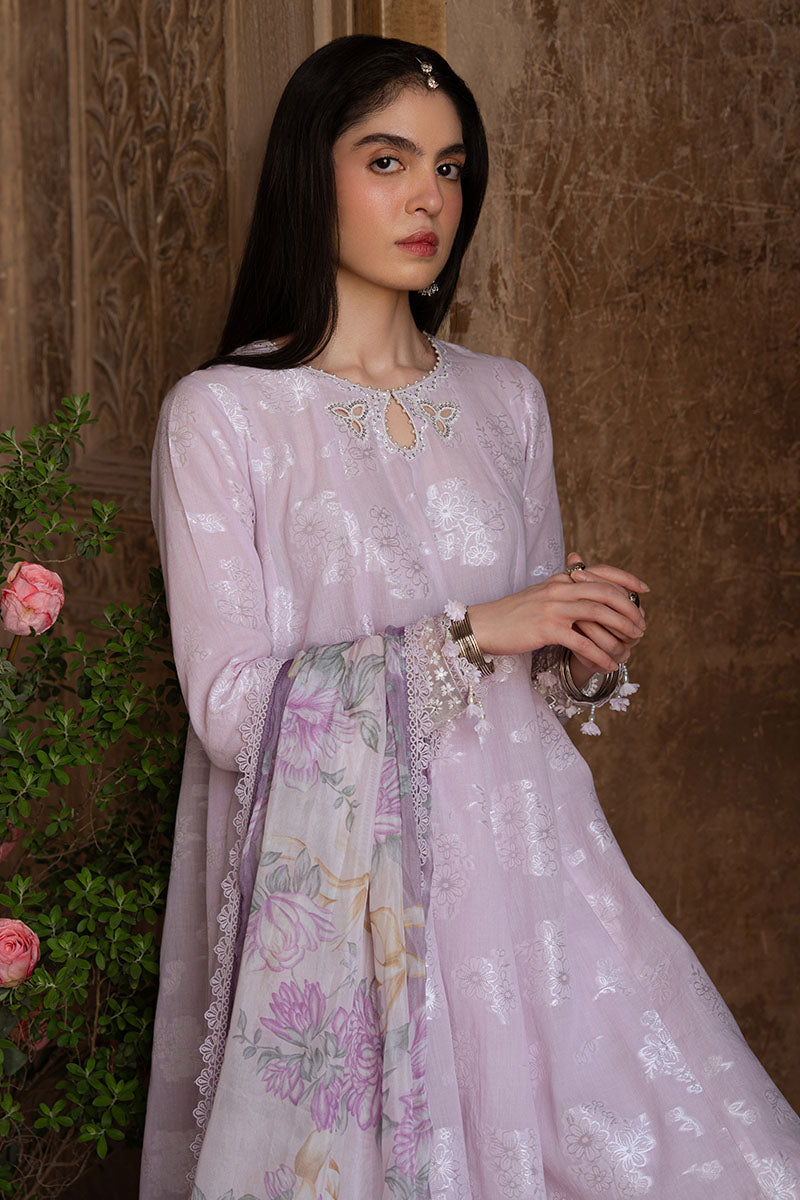 Cross Stitch | Eid Lawn Edit 25 | LAVENDER BLISS by Cross Stitch - Designer Dress - Type: Ladies Clothes - Available at Libayah - 100% Original