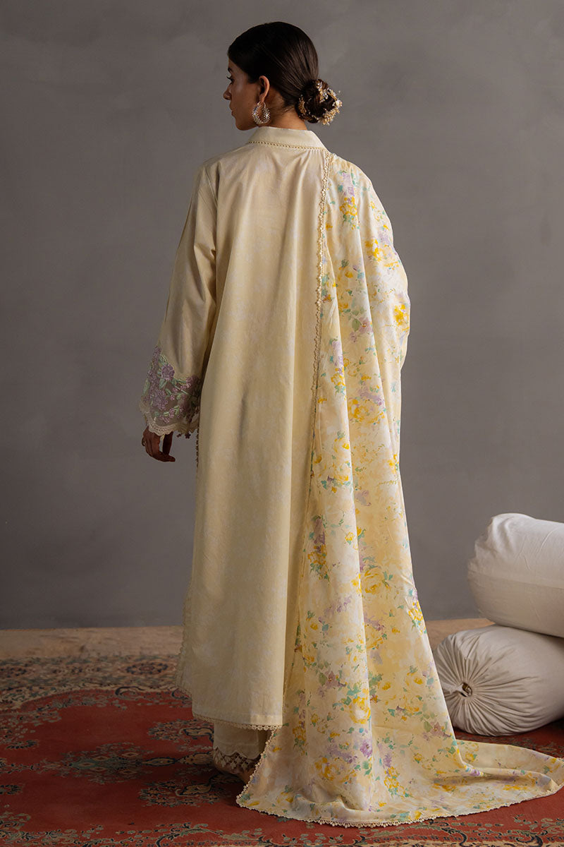 Cross Stitch | Eid Lawn Edit 25 | SUNSHINE GLOW by Cross Stitch - Designer Dress - Type: Ladies Clothes - Available at Libayah - 100% Original