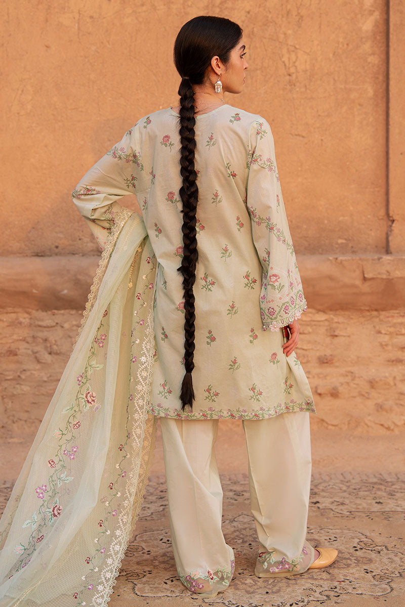 Cross Stitch | Eid Lawn Edit 25 | CITRINE AURA by Cross Stitch - Designer Dress - Type: Ladies Clothes - Available at Libayah - 100% Original