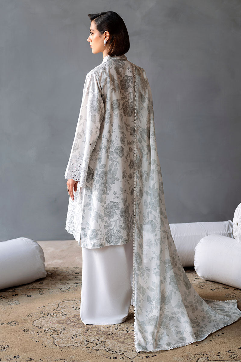 Cross Stitch | Eid Lawn Edit 25 | MESH BLOOM by Cross Stitch - Designer Dress - Type: Ladies Clothes - Available at Libayah - 100% Original