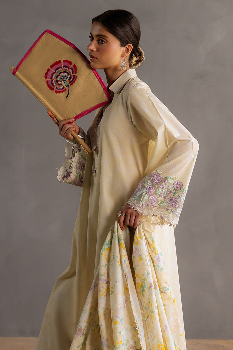 Cross Stitch | Eid Lawn Edit 25 | SUNSHINE GLOW by Cross Stitch - Designer Dress - Type: Ladies Clothes - Available at Libayah - 100% Original