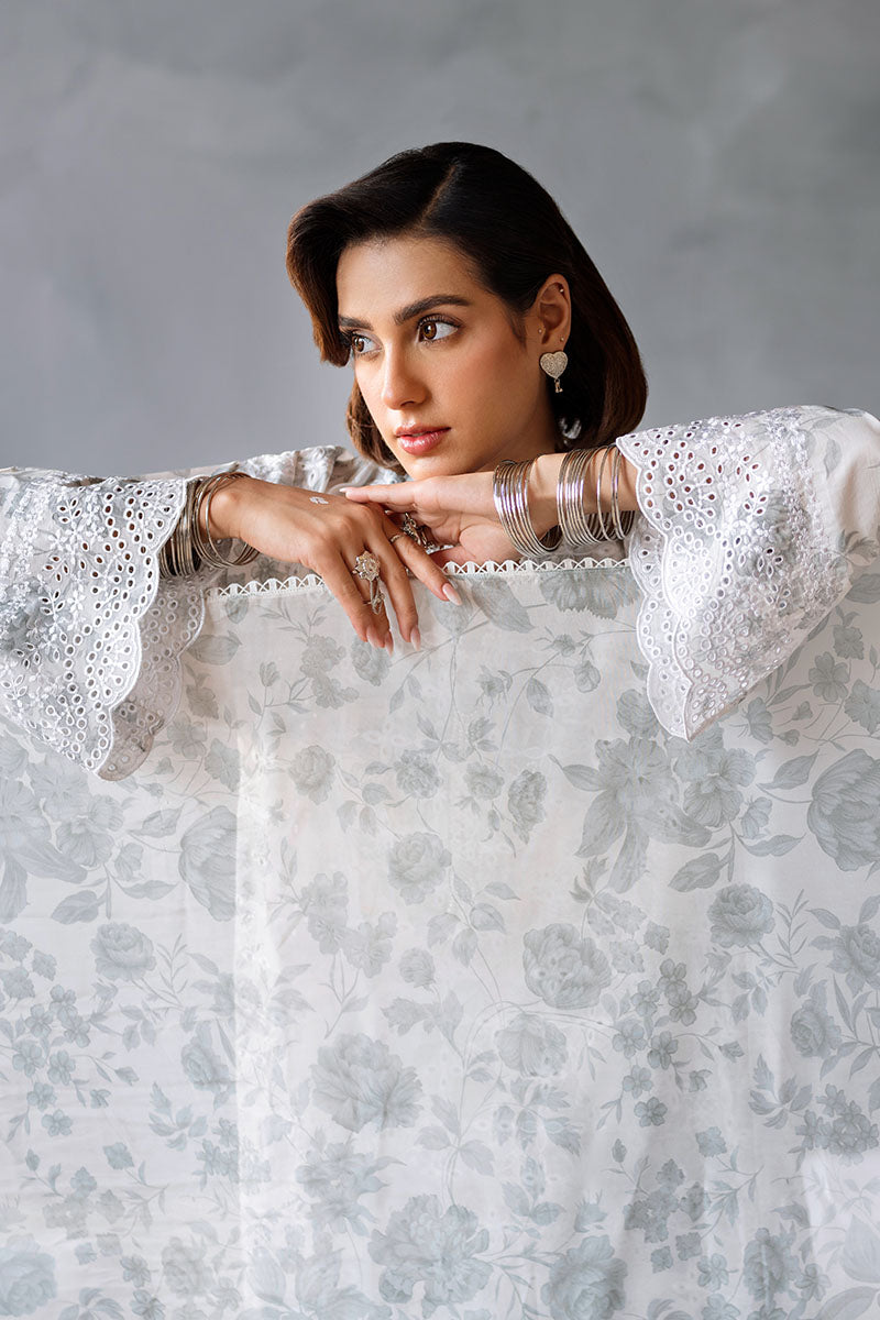 Cross Stitch | Eid Lawn Edit 25 | MESH BLOOM by Cross Stitch - Designer Dress - Type: Ladies Clothes - Available at Libayah - 100% Original