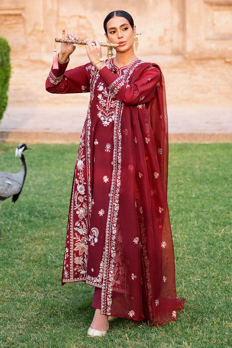 Cross Stitch | Eid Lawn Edit 25 | ROUGE ZEST by Cross Stitch - Designer Dress - Type: Ladies Clothes - Available at Libayah - 100% Original
