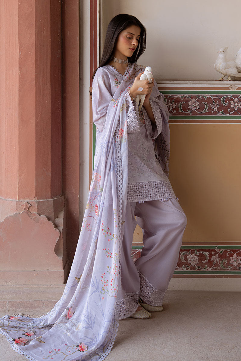 Cross Stitch | Eid Lawn Edit 25 | VIOLET POSY by Cross Stitch - Designer Dress - Type: Ladies Clothes - Available at Libayah - 100% Original