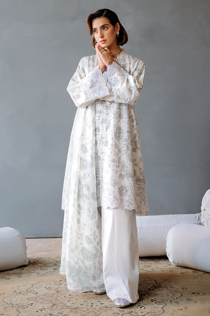 Cross Stitch | Eid Lawn Edit 25 | MESH BLOOM by Cross Stitch - Designer Dress - Type: Ladies Clothes - Available at Libayah - 100% Original