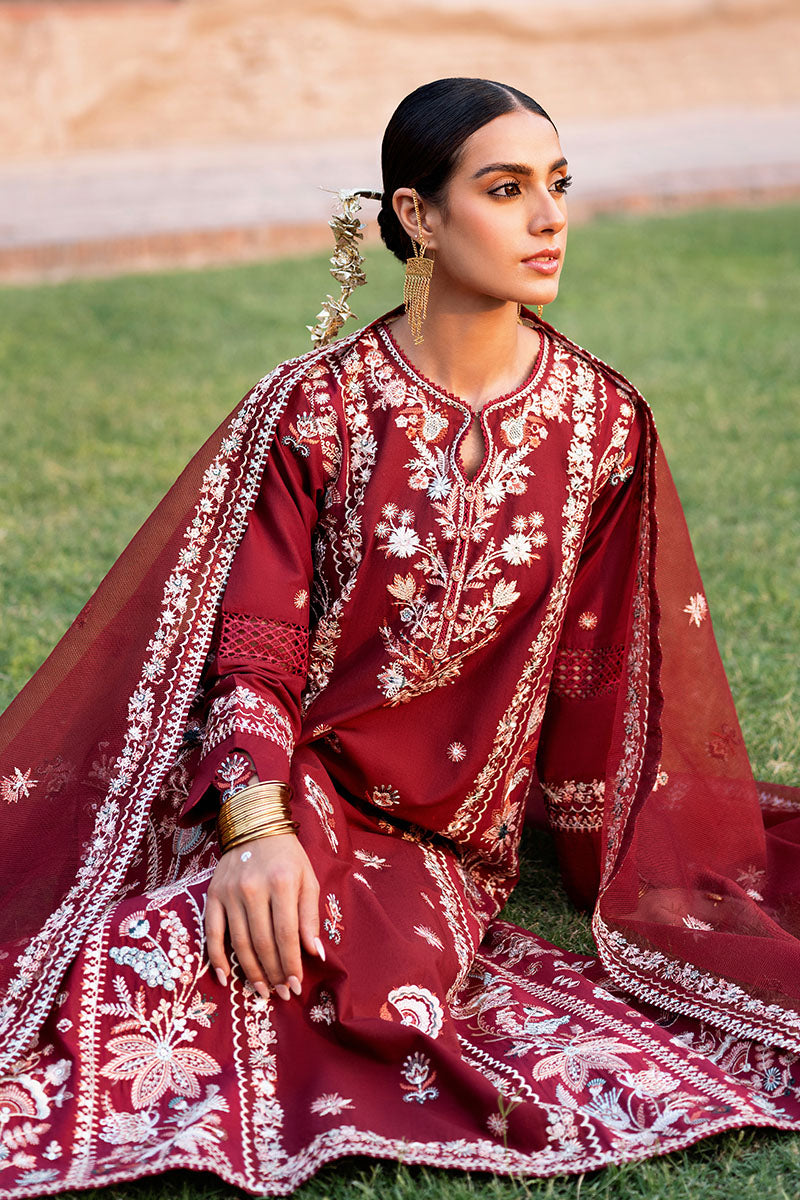 Cross Stitch | Eid Lawn Edit 25 | ROUGE ZEST by Cross Stitch - Designer Dress - Type: Ladies Clothes - Available at Libayah - 100% Original