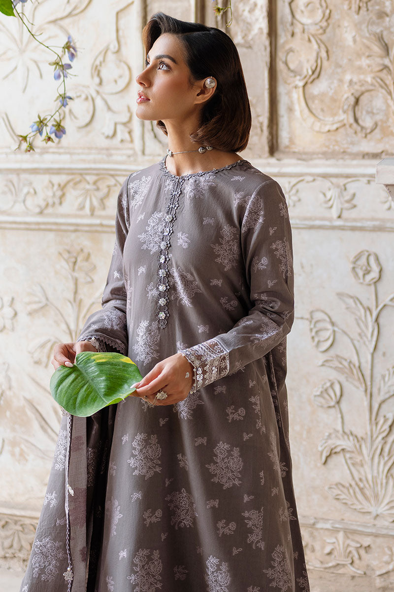 Cross Stitch | Eid Lawn Edit 25 | DESERT TAUPE by Cross Stitch - Designer Dress - Type: Ladies Clothes - Available at Libayah - 100% Original